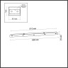 База ODEON LIGHT BASE L-VISION ODL24 315 5X для линии OVALI, KERAMA, COCOON 86х12см металл, черный 5054/LB
