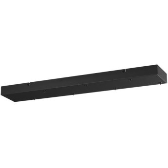 База ODEON LIGHT BASE L-VISION ODL24 317 7X для линии SCROW, SHINY 82х15см металл, черный
