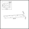 База ODEON LIGHT BASE L-VISION ODL24 317 7X для линии SCROW, SHINY /82х15см металл, серебристый 5058/SL