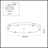 База ODEON LIGHT BASE PENDANT ODL24 311 7X для линии OVALI, KERAMA, COCOON D40см металл, черный 5053/KB