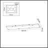 База ODEON LIGHT PENDANT BASE ODL24 311 7X для линии OVALI, KERAMA, COCOON/ 95х25см металл, черный 5053/LB